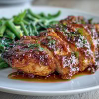 Honey Mustard Chicken with Green Beans: golden chicken glazed in tangy honey-mustard sauce alongside crisp-tender green beans. Honey Mustard Chicken with Green Beans: juicy chicken breasts seared and baked with a sweet-tangy mustard glaze, served with fresh green beans. Honey Mustard Chicken with Green Beans: oven-baked chicken in honey-mustard sauce paired with vibrant green beans for a quick, flavorful dinner.