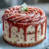 Bridal Shower Rosé Velvet Cake with gold drip, a delicate pink dessert.